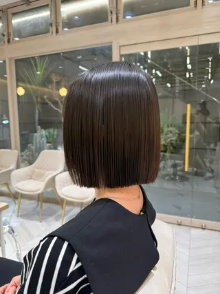 ミディアム hina☺︎ 髪質改善/ストレートのヘアスタイル