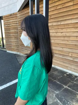 セミロング 梶原 真帆のヘアスタイル