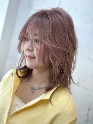 ミディアム カラー 福西晃希 【艶髪・髪質改善】のヘアスタイル