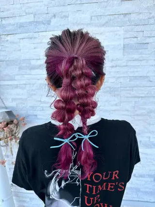 ロング カラー パーマ ヘアアレンジ メンズ キッズ 豊橋美容院 ソンリエのヘアスタイル