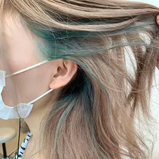 ミディアム カラー レイヤー専門家 ダブルカラー修のヘアスタイル