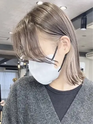 ミディアム すずか ／艶感カラー🪽🫧のヘアスタイル