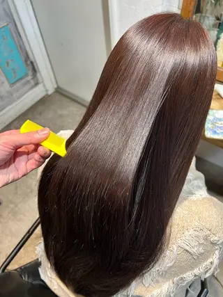 セミロング 髪質改善専門店 エイジングケアのヘアスタイル
