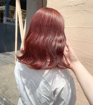 ミディアム カラー 🍒暖色カラー🍒 渋谷/YUUのヘアスタイル