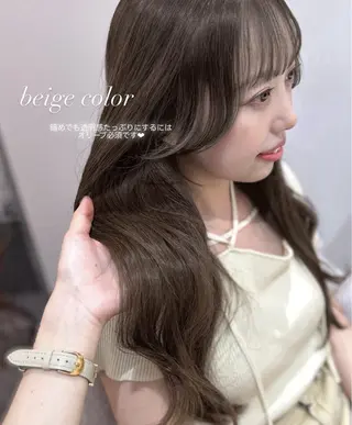 ロング カラー mareka/顔周り /透明感カラー🤍のヘアスタイル