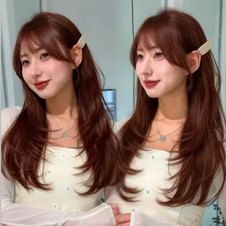 ロング 🤍aimi🤍 ウルフ/韓国ヘアのヘアスタイル