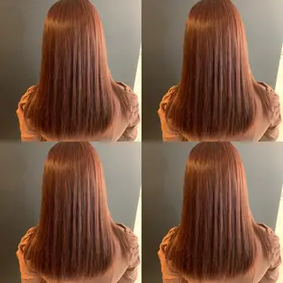 ミディアム カラー ✨縮毛矯正✖︎顔周り レイヤー✨ナカムラのヘアスタイル