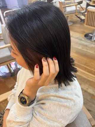 ミディアム 韓国ヘア sasugaのヘアスタイル