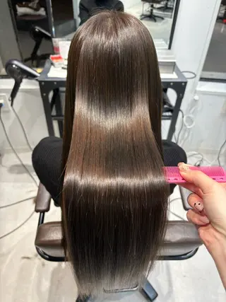 ロング カラー ninaアイドル前髪 ×透明感🎀のヘアスタイル