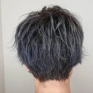 メンズ カラー パーマ ヘアアレンジ ブリーチ/ヘアケア/ 艶髪/イギチハルのヘアスタイル