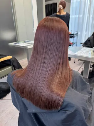 ロング カラー ヘアアレンジ 暖色系/透明感 治野心のヘアスタイル