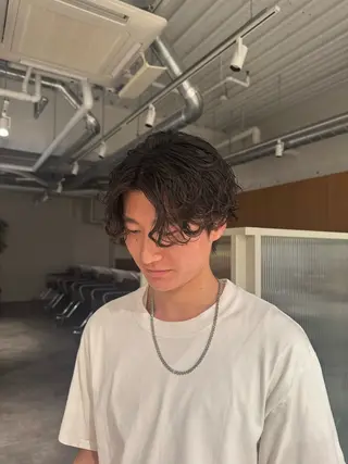 パーマ メンズ 🐰パーマモデル募集 🐰大場杏里🐰のヘアスタイル