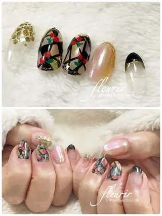 ネイル フルリール 【プライベートサロンのネイルデザイン