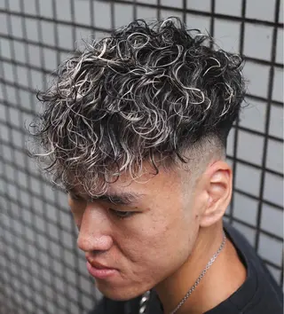 ショート カラー パーマ メンズ 💈men's💈 satoru中目黒のヘアスタイル
