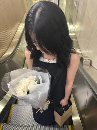 ミディアム カラー Halo所属・玖須 綾音 /柔らかい海外ヘア♡のヘアスタイル