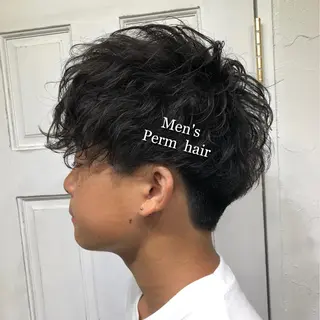 メンズ Soleria 田中慎一のヘアスタイル