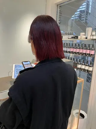 ミディアム カラー ヘアアレンジ stylist ◎RUKI.のヘアスタイル