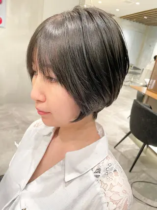 ショート ✨透明感カラー✨ ✨小顔カット✨山木のヘアスタイル
