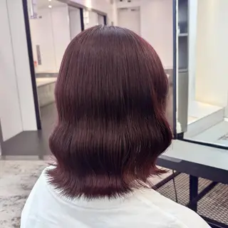 セミロング カラー ヘアアレンジ 🎀モテ暖色× エクステ🎀あかりのヘアスタイル