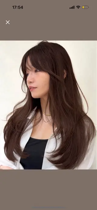 ロング 🎀 うる艶透明感 カラー / 錦糸町のヘアスタイル