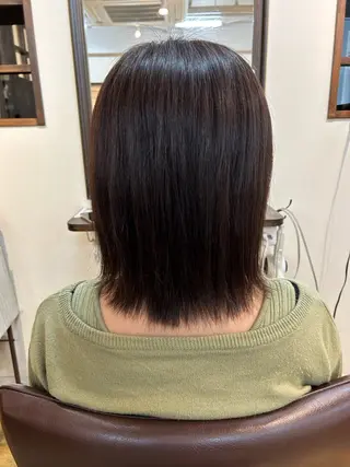 ミディアム カラー canonart上田 里恵のヘアスタイル