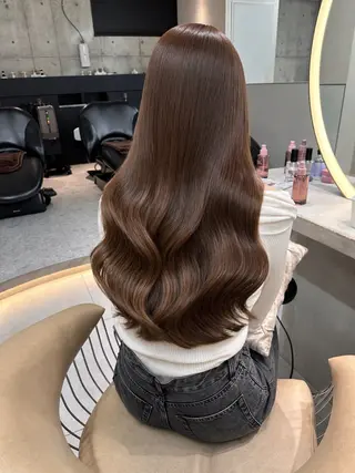 セミロング カラー 《髪質改善✖️オリー ブ🧸》小嶋拓也のヘアスタイル