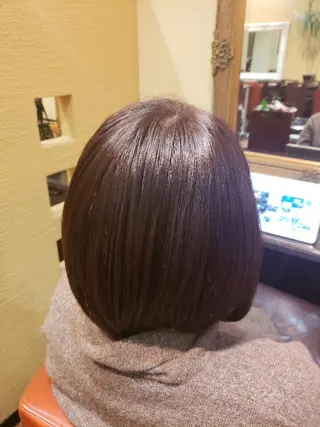 ミディアム 松原 美香のヘアスタイル