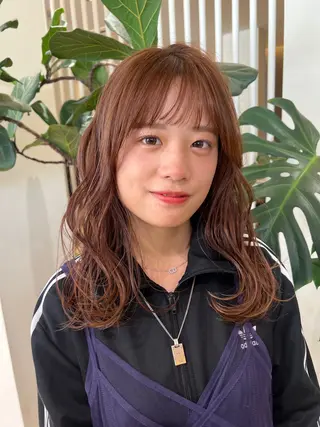 セミロング カラー ヘアアレンジ 🌱艶髪カラー🌱 Karinのヘアスタイル