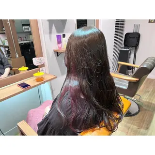 ロング カラー ツキダテ ユイのヘアスタイル