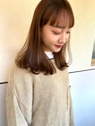 セミロング カラー Pia ツボイ ケイタのヘアスタイル