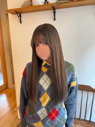 ロング カラー ミディアムレイヤー/ 艶カラー🎀　emiのヘアスタイル