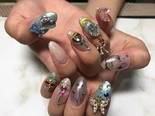 ロング salon kuuのネイルデザイン