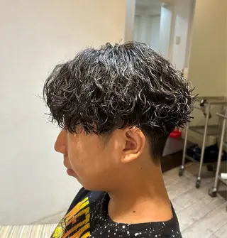 パーマ メンズ 梅田マンツーマン メンズ特化美容師のヘアスタイル
