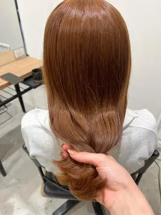 セミロング カラー 長山 茉白のヘアスタイル
