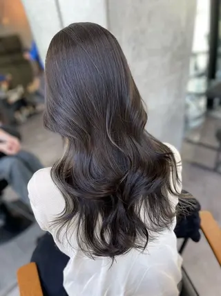 ロング カラー 髪質改善/堀江 ケアカラーtoshiのヘアスタイル