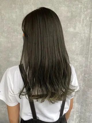 セミロング カラー 入江 允のヘアスタイル