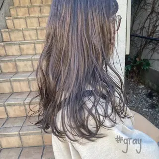 セミロング カラー ヘアアレンジ ブリーチなし透け感/ マンツーマン/Ryoのヘアスタイル