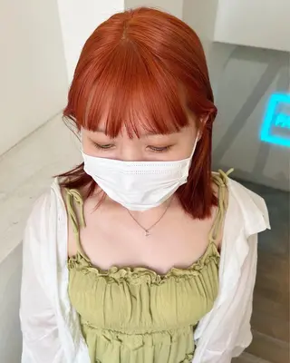 ショート カラー 顔周りカット/透明感 カラー✂️MEIのヘアスタイル