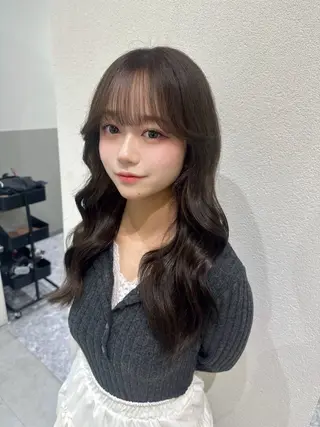 セミロング カラー 🪞個室サロン/韓国 艶髪/keito🪞のヘアスタイル