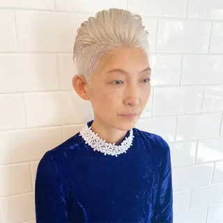 ショート カラー パーマ ヘアアレンジ キッズ ネイル マツエク・マツパ 中元 淳のヘアスタイル