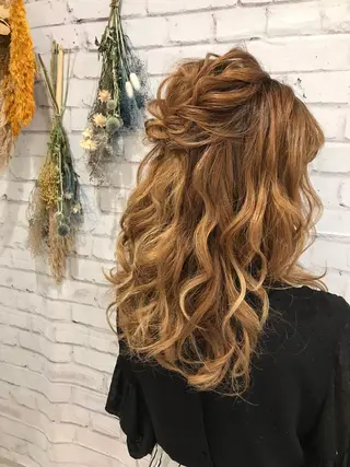 セミロング ヘアアレンジ 大阪/ヘアアレンジ /似合わせset💐のヘアスタイル