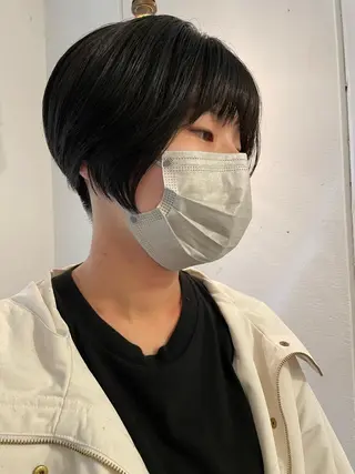 ショート 京都美容師 塩のヘアスタイル