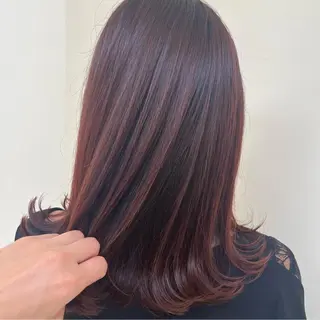 ミディアム マンツーマン 縮毛矯正/マユコのヘアスタイル