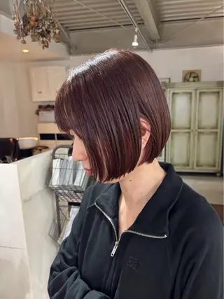 ショート カラー ボブ/salut町田 🧡kanaのヘアスタイル