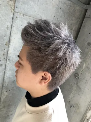 ショート カラー メンズ シールエクステ 🪽CHIAKIのヘアスタイル