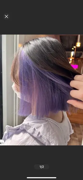 ショート カラー ヘアカラー&縮毛矯正 STAR☆RIVERのヘアスタイル