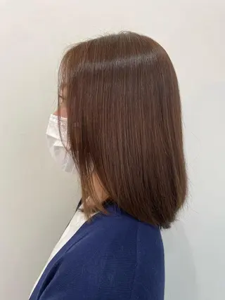 ミディアム 永田 まどかのヘアスタイル