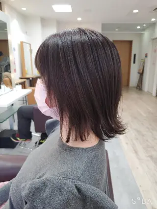 カラー ミディアム 髪質改善/白髪ぼかし SHIONのヘアスタイル