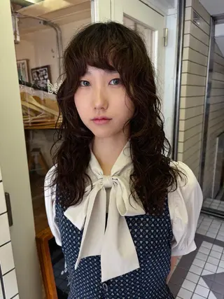セミロング パーマ kaito パーマ募集！🔵のヘアスタイル