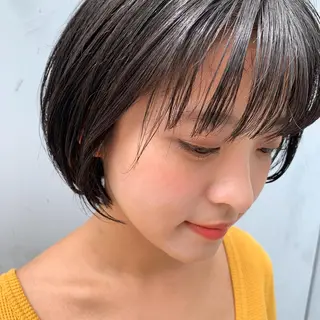ショート カラー 銀座🤍ボブ/ ミディアム/佐野夢美のヘアスタイル
